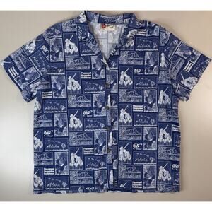 VTG Hilo Hattie Mens Aloha Hawaiian Shirt SZ M AAA Hawaiian Holidays‎ Vacation
